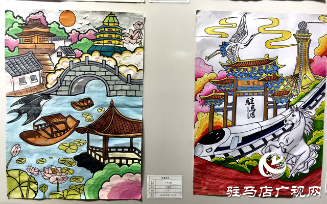 “親子悅讀藝術(shù)共創(chuàng)·出彩天中我來繪”少兒繪畫展在駐馬店市文化館開展
