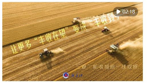 讓更多“豐收在望”變成“豐收到手”——“三夏”機收減損一線觀察