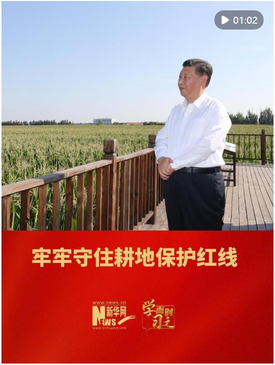 學(xué)而時習(xí)之｜牢牢守住耕地保護紅線