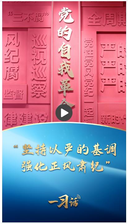 一習(xí)話丨“堅(jiān)持以嚴(yán)的基調(diào)強(qiáng)化正風(fēng)肅紀(jì)”
