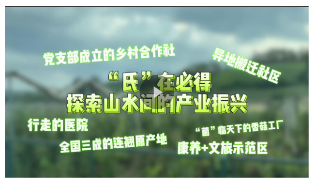 “氏”在必得 探索山水間的產(chǎn)業(yè)振興
