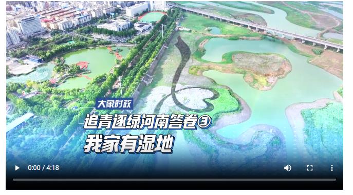 追青逐綠河南答卷 ③【我家有濕地】-大象網(wǎng) 