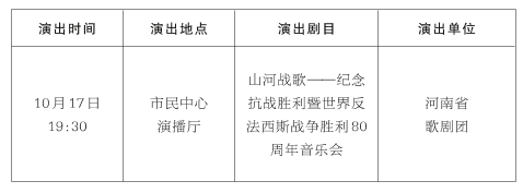 河南省歌劇團(tuán) 2025年“中原文化大舞臺(tái)” 駐馬店演出預(yù)告