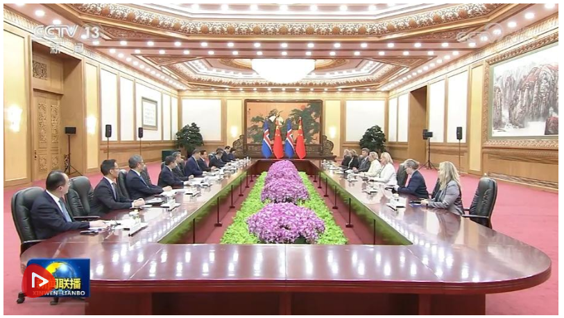 習(xí)近平會(huì)見(jiàn)冰島總統(tǒng)托馬斯多蒂爾