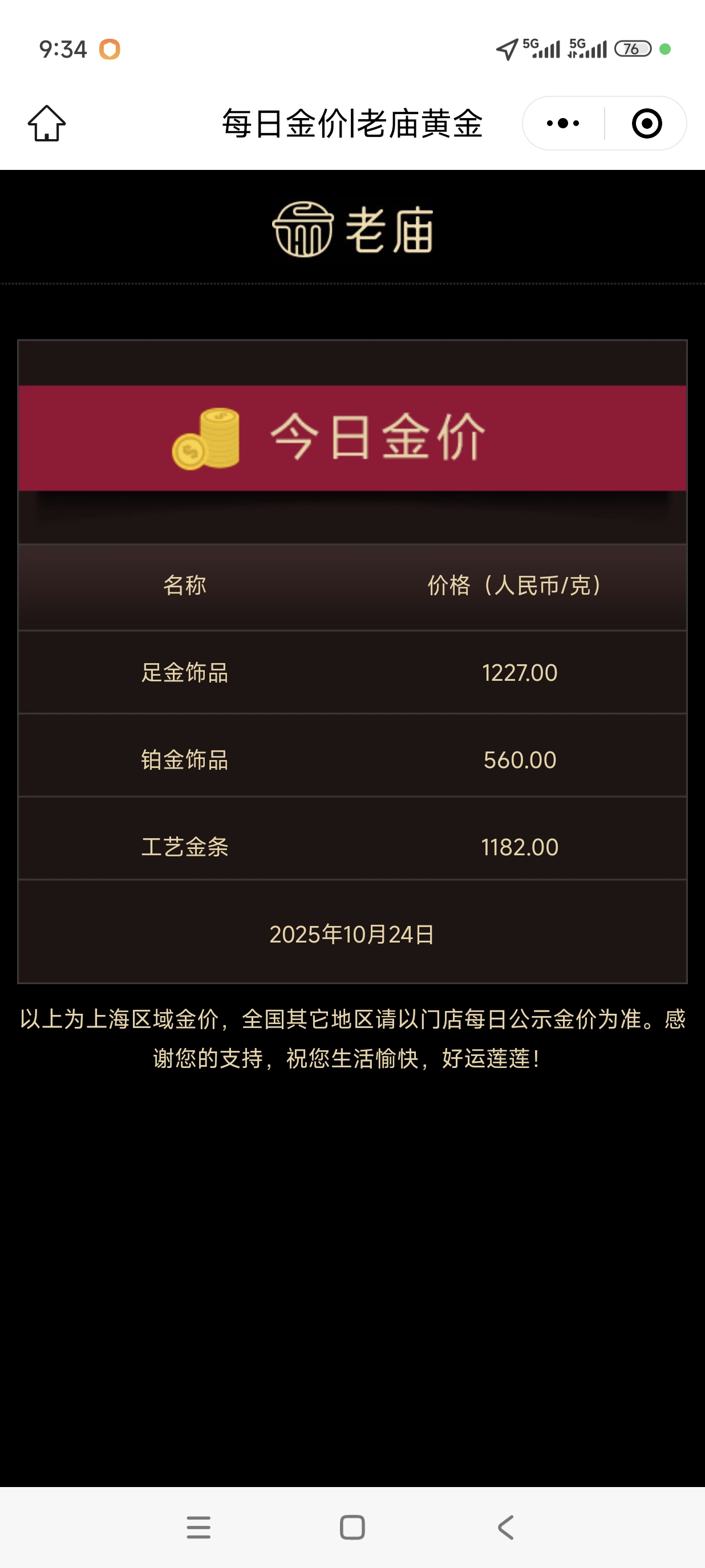 昨日下調(diào)今日再漲，金飾價格繼續(xù)搭乘“過山車”