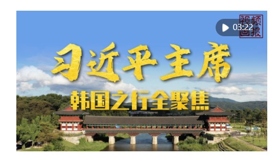 視頻畫報(bào)｜習(xí)近平主席韓國(guó)之行全聚焦