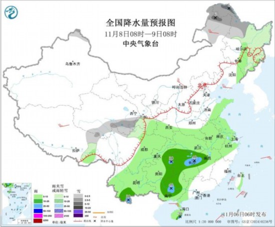 較強(qiáng)冷空氣繼續(xù)影響我國大部地區(qū)