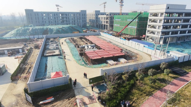 駐馬店市區(qū)順河110KV變電站正在加快建設(shè)