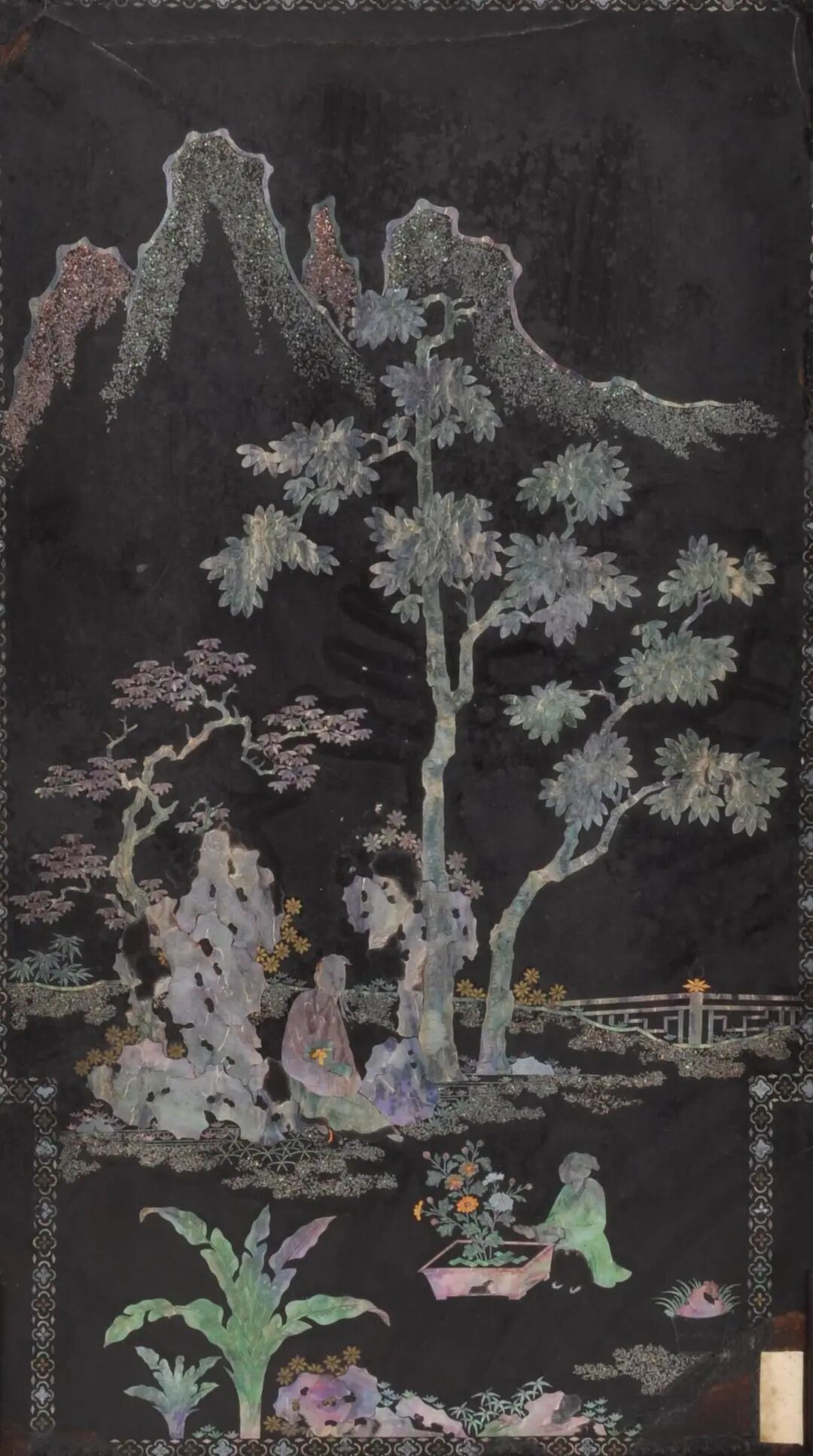 每日文物丨這塊螺鈿插屏，定格了陶淵明的悠然一刻