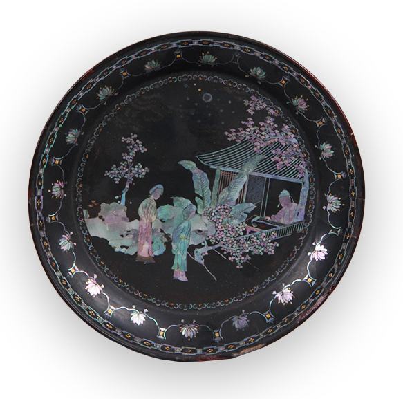 每日文物丨這塊螺鈿插屏，定格了陶淵明的悠然一刻