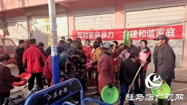 平輿縣十字路鄉(xiāng)組織開(kāi)展“反對(duì)家庭暴力，共建和諧家園”為主題的宣傳教育活動(dòng)