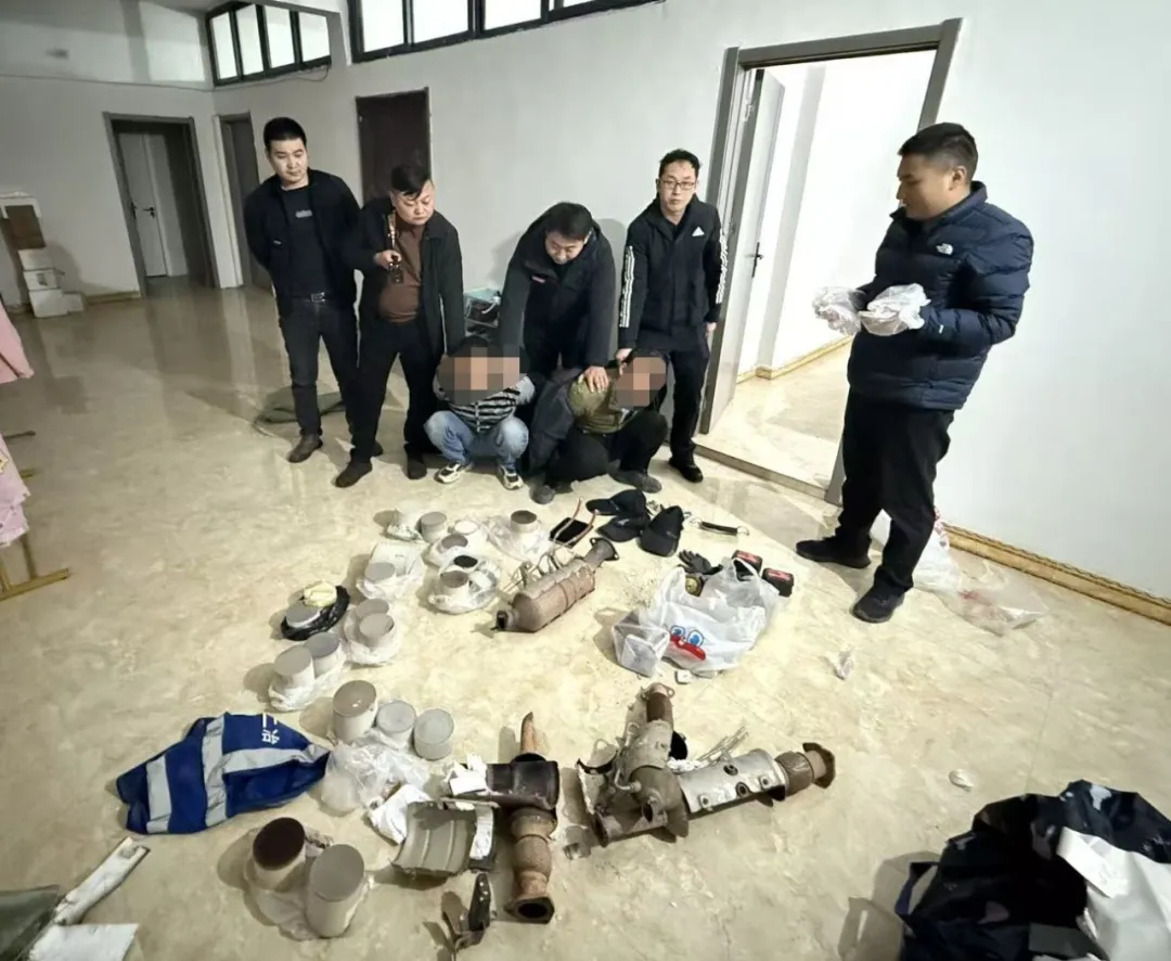 平輿警方成功偵破系列三元催化器被盜案