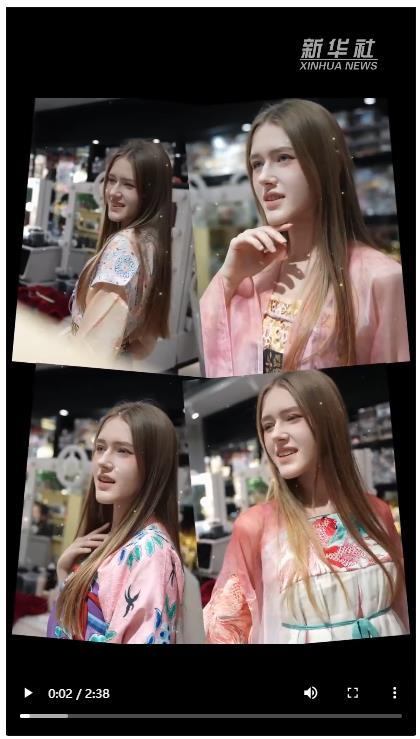 央媒觀豫丨美！跟隨俄羅斯小姐姐在古都洛陽體驗漢服文化