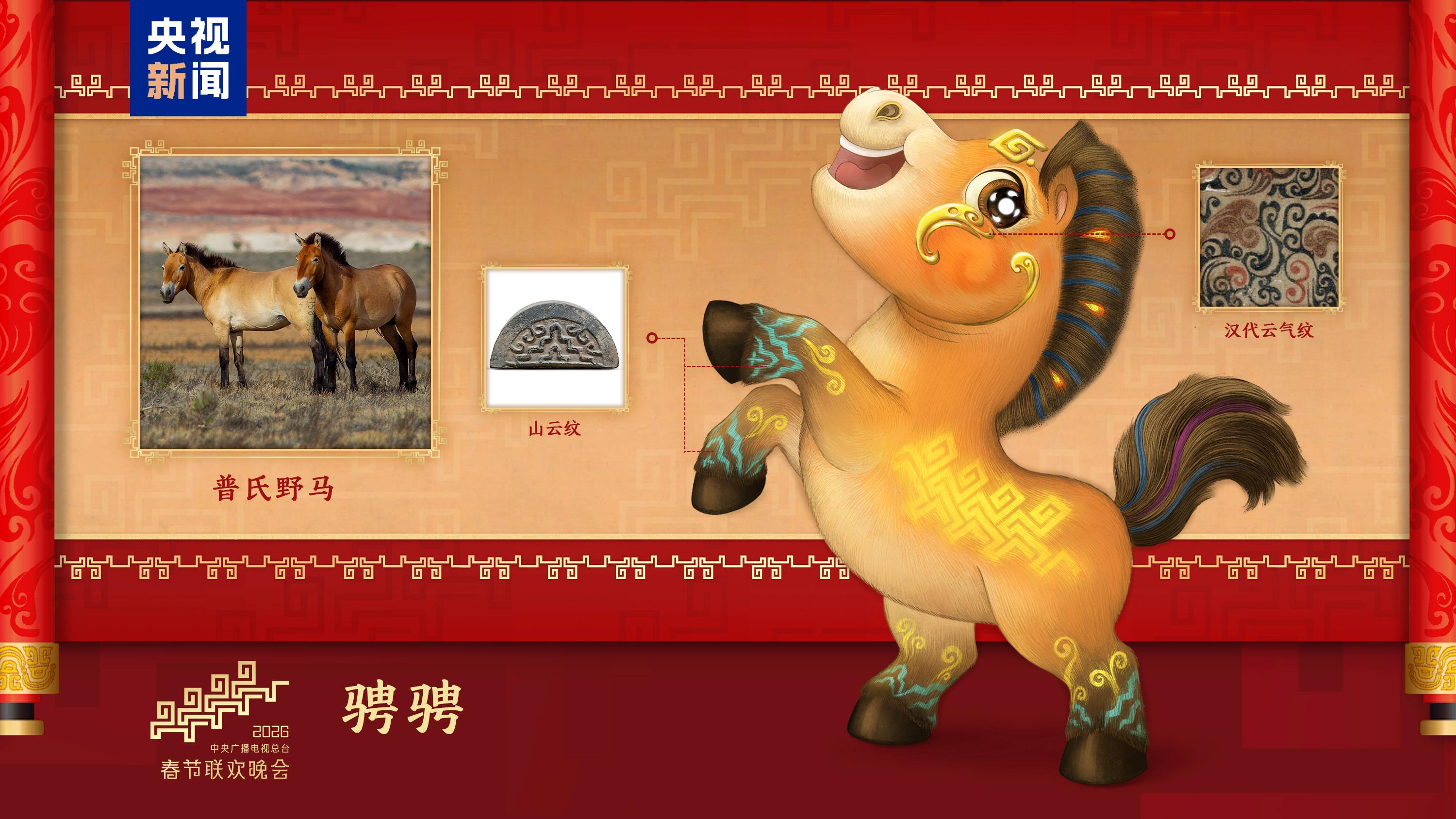 騏驥馳騁！2026年總臺馬年春晚吉祥物發(fā)布